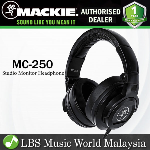 Mackie MC-250 Closed-Back Headphone Studio Monitor Headphones (MC250 MC 250)