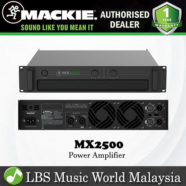 Mackie MX2500 1500W Professional Amp Power Amplifier (MX 2500)