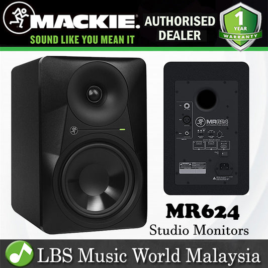 Mackie MR624 6.5" 65W Active Powered Studio Monitor Speaker (MR 624)