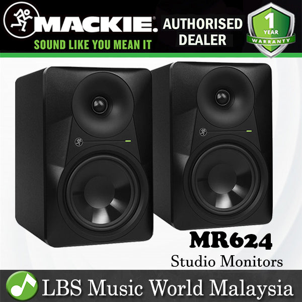 [Not Available] Mackie MR624 6.5" 65W Active Powered Studio Monitor Speaker Pair (MR 624)