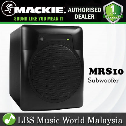 Mackie MRS10 10" 120W Active Powered Studio Monitor Subwoofer Speaker (MRS 10)