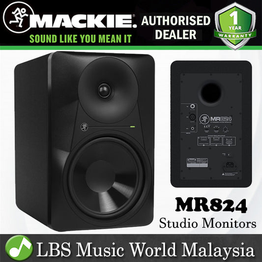 Mackie MR824 8" 65W Active Powered Studio Monitor Speaker (MR 824)