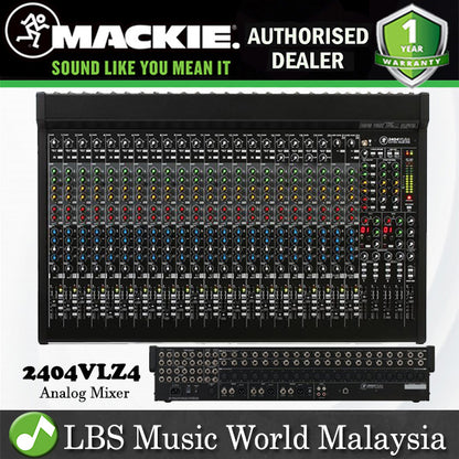 Mackie 2404VLZ4 24 Channel Mixer Analog Compact Mixers With Onyx (2404 VLZ4)