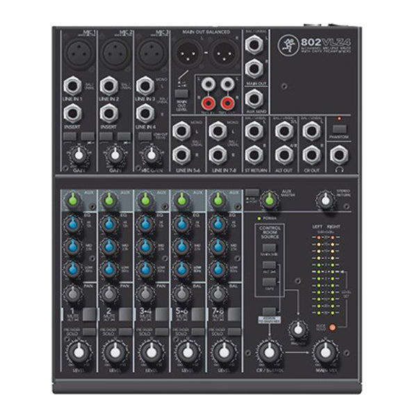 Mackie 802VLZ4 8 Channel Mixer Analog Compact Mixers With Onyx (802 VLZ4)