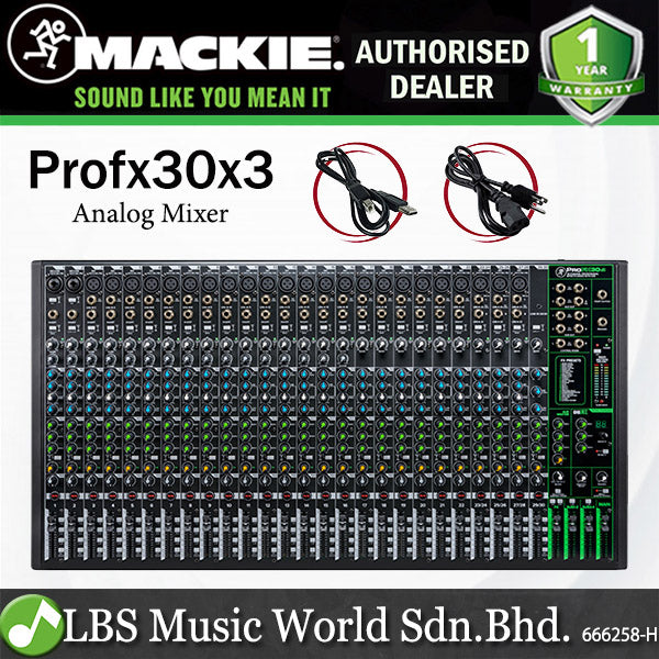 Mackie ProFX30v3 30 Channel Mixer Compact USB Mixers with Effects ( Pro FX 30V3 ProFx30 ProFX 30 v3)