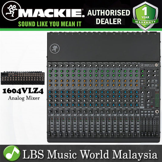 Mackie 1604VLZ4 16 Channel Mixer Analog Compact Mixers With Onyx (1604 VLZ4)
