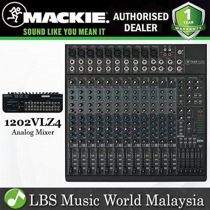Mackie 1202VLZ4 12 Channel Mixer Analog Compact Mixers With Onyx (1202 VLZ4)