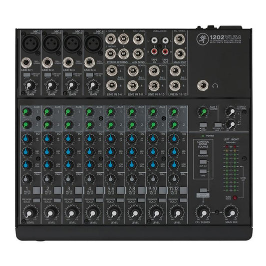 Mackie 1202VLZ4 12 Channel Mixer Analog Compact Mixers With Onyx (1202 VLZ4)