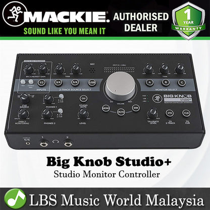 Mackie Big Knob Studio+ 4 X 3 Studio + Speaker Monitor Controller USB Audio Interface