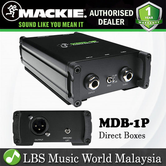 Mackie MDB-1P 1 Channel Passive Direct Box DI Box (MDB 1P)