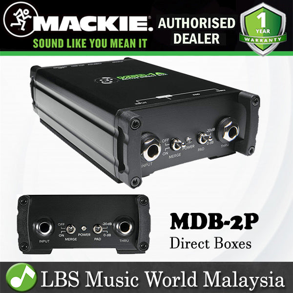 Mackie MDB-1A 1 Channel Active Direct Box DI Box (MDB 1A)