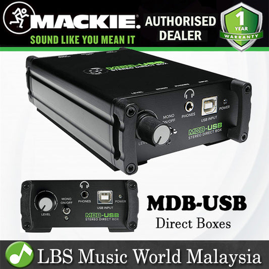 Mackie MDB-USB USB Stereo Direct Box DI Box (MDB USB)