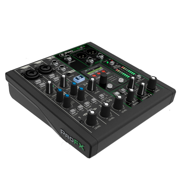 Mackie ProFX6v3+ 6 Channel Bluetooth Analog Mixer with Enhanced FX USB Recording Modes