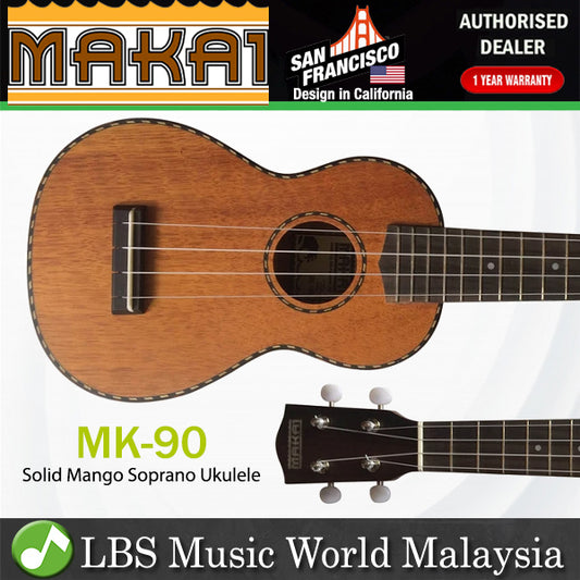 MAKAI MK-90 Solid Mango Series Soprano Ukulele (MK90)