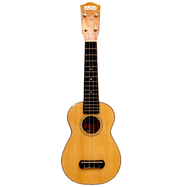 MAKAI LK-60M Limited Solid Spruce Marblewood Soprano Ukulele (LK60M)