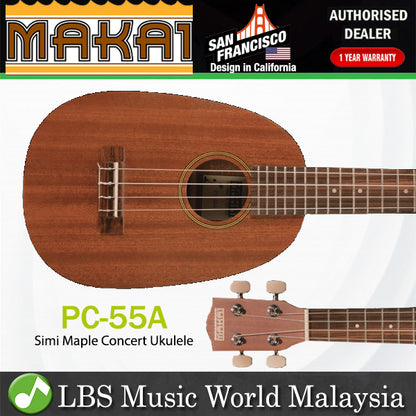 MAKAI PC-55A Mahogany Concert Pineapple Ukulele (PC55A)