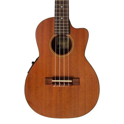 MAKAI TK-65 Mahogany Tenor Cutaway Electric Ukulele with Pickup (TK65)