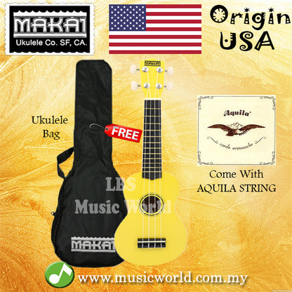 MAKAI MK10 Ukulele Soprano with Bag Colourful Ukulele With Aquila String USA Ukulele
