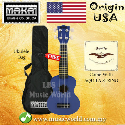 MAKAI MK10 Ukulele Soprano with Bag Colourful Ukulele With Aquila String USA Ukulele