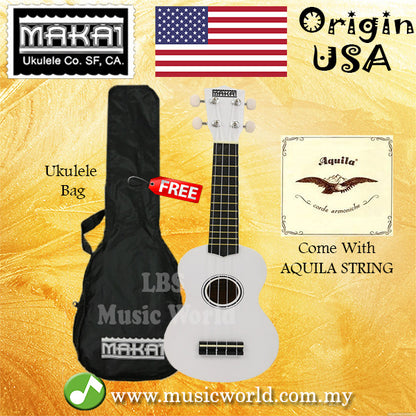 MAKAI MK10 Ukulele Soprano with Bag Colourful Ukulele With Aquila String USA Ukulele