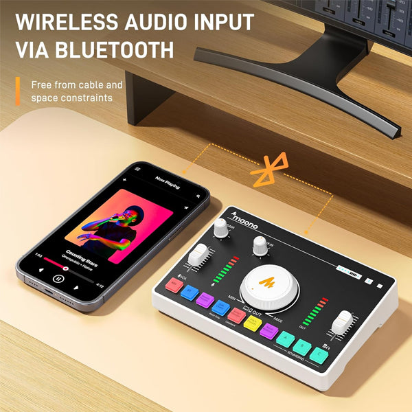 Maono Maonocaster AMC2 NEO One Stop Streaming Audio Interface Mixer and Sound Card