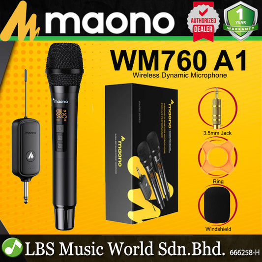 Maono WM760 A1 Wireless Handheld Mic Cardio Dynamic Microphone (WM760A1)