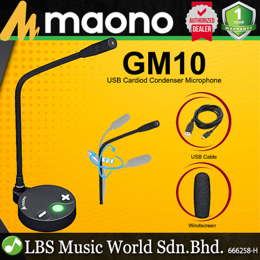 Maono AU-GM10 USB Conference Microphone Unidirectional Gooseneck Mic (GM10)