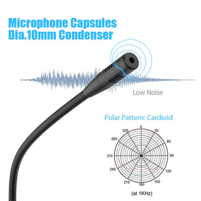 Maono AU-GM10 USB Conference Microphone Unidirectional Gooseneck Mic (GM10)