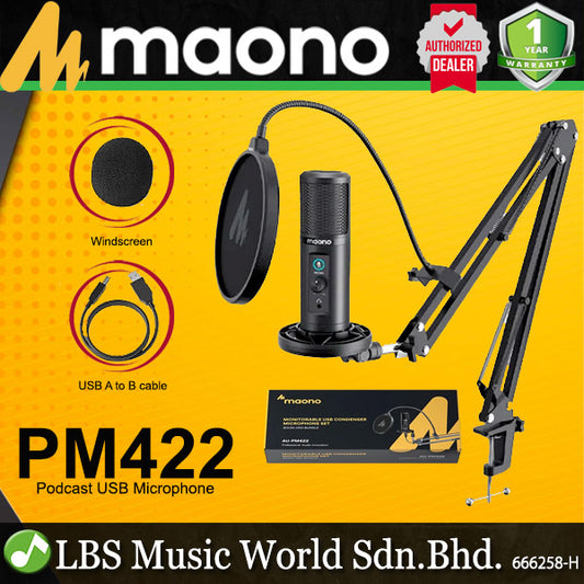 Maono PM422 Podcast USB Microphone Plug and Play Cardioid Condenser Mic