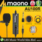Maono AU100R Rechargeable Battery Lapel Lavalier Microphone Omnidirectional Mic (AU100 R)