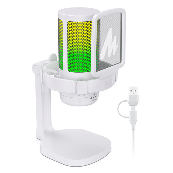 Maono DGM20 GamerWave Condenser Mic USB Gaming Microphone with ENC Tech and RGB