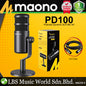 Maono PD100 Podcast Dynamic XLR Microphone Kit Cardioid Pattern Mic with Desktop Stand