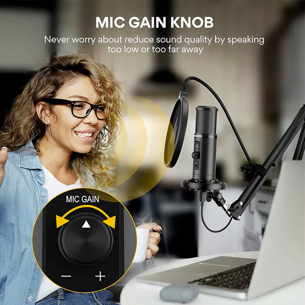 Maono PM422 Podcast USB Microphone Plug and Play Cardioid Condenser Mic