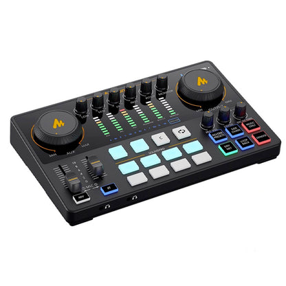 Maono Maonocaster AME2A Audio Interface Production Studio Set with Mic and Built in Preamp