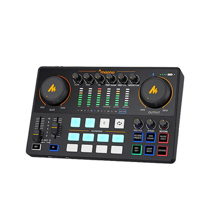 Maono Maonocaster AME2A Audio Interface Production Studio Set with Mic and Built in Preamp