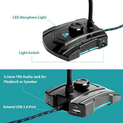 Maono AU-GM31 Omnidirectional USB Gooseneck Microphone Condenser Mic (GM31)