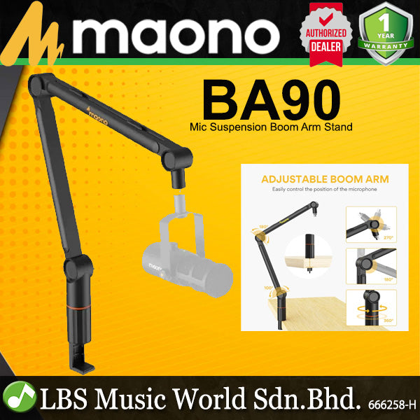 [Discontinued] Maono BA90 Microphone Suspension Boom Mic Arm Stand Holder