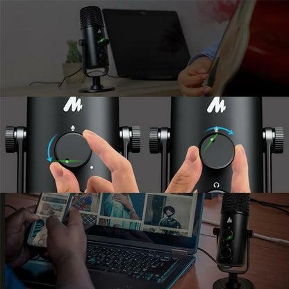 Maono AU-903 USB Microphone Omnidirectional Studio Condenser Microphone for Podcast (AU903)
