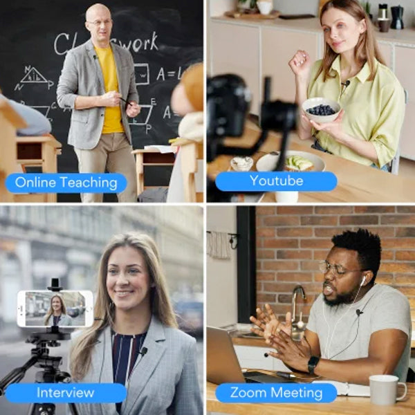 Maono AU-102 Lavalier Mic Omnidirectional Microphone with Noise Reduction (AU102)