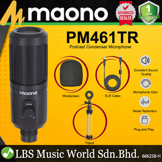 [Discontinued] Maono PM461TR USB Gaming Mic Podcasting Cardiod Condenser Microphone