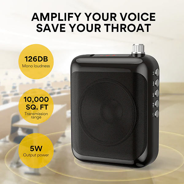 Maono C01 Portable Voice Amplifier Headward Microphone with Speaker and LED Display