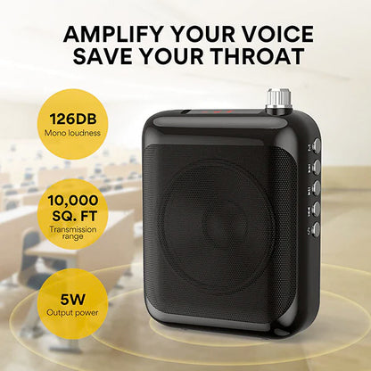 Maono C01 Portable Voice Amplifier Headward Microphone with Speaker and LED Display