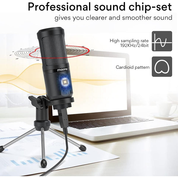 [Discontinued] Maono PM461TR USB Gaming Mic Podcasting Cardiod Condenser Microphone