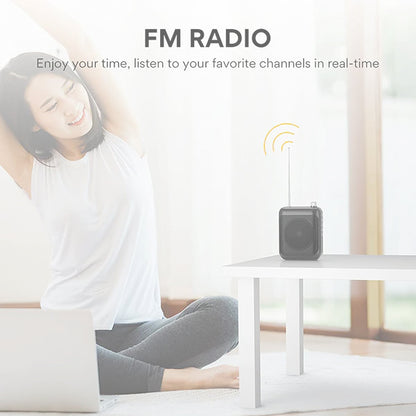 Maono C01 Portable Voice Amplifier Headward Microphone with Speaker and LED Display