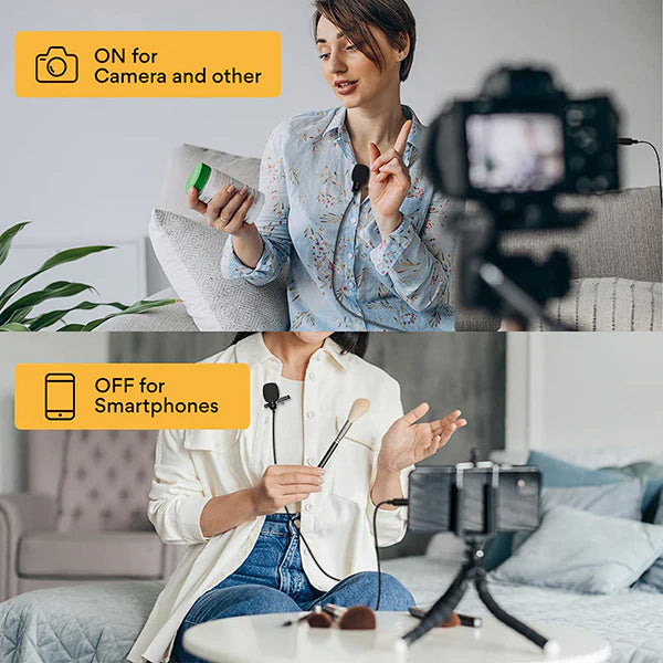 Maono AU100 3.5MM Lavalier Omnidirectional Mic Capsule Clip On Microphone