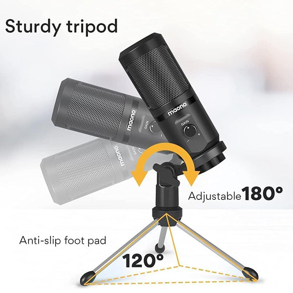 [Discontinued] Maono PM461TR USB Gaming Mic Podcasting Cardiod Condenser Microphone