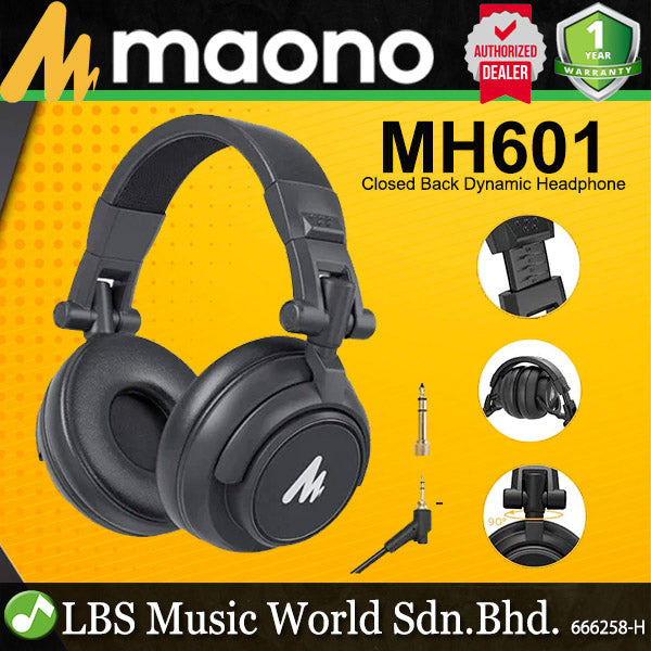 Maono MH601 Ultra Light PC Closed Back Dynamic Studio Headphone Gaming Headset