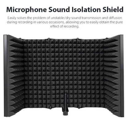 Maono AU-S05 5 Panel Microphone Isolation Shield Pop Filter (AUS05 AU S05)