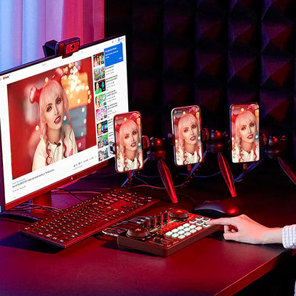 Maono AM200S1 Maonocaster Lite AM200 Podcast Equipment Bundle with Microphone (AM200 S1)