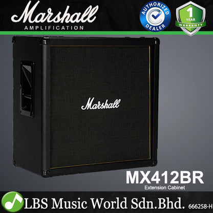 Marshall MX412BR 240 Watt 4x12 Inch Straight Extension Cabinet (MX 412BR)